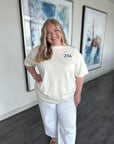 Zeta Tau Alpha Ivory Heart Tee