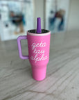 Zeta Tau Alpha Pink Sugar Hydrojug® Tumbler