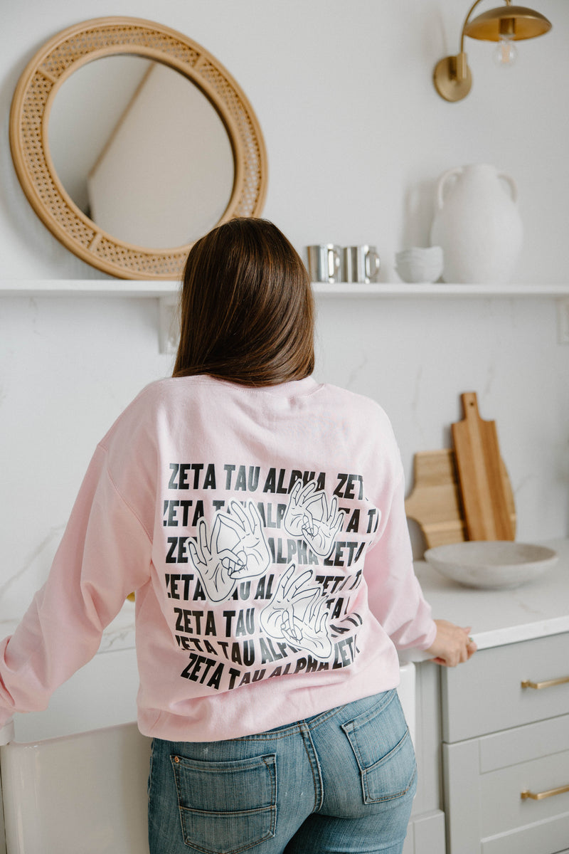 TAU maco様 ZTA Hand Sign Crew – Crown & Co.