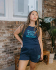 Zeta Tau Alpha Navy Shorts