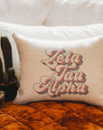 Zeta Tau Alpha Retro Pillow