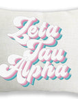 Zeta Tau Alpha Retro Pillow