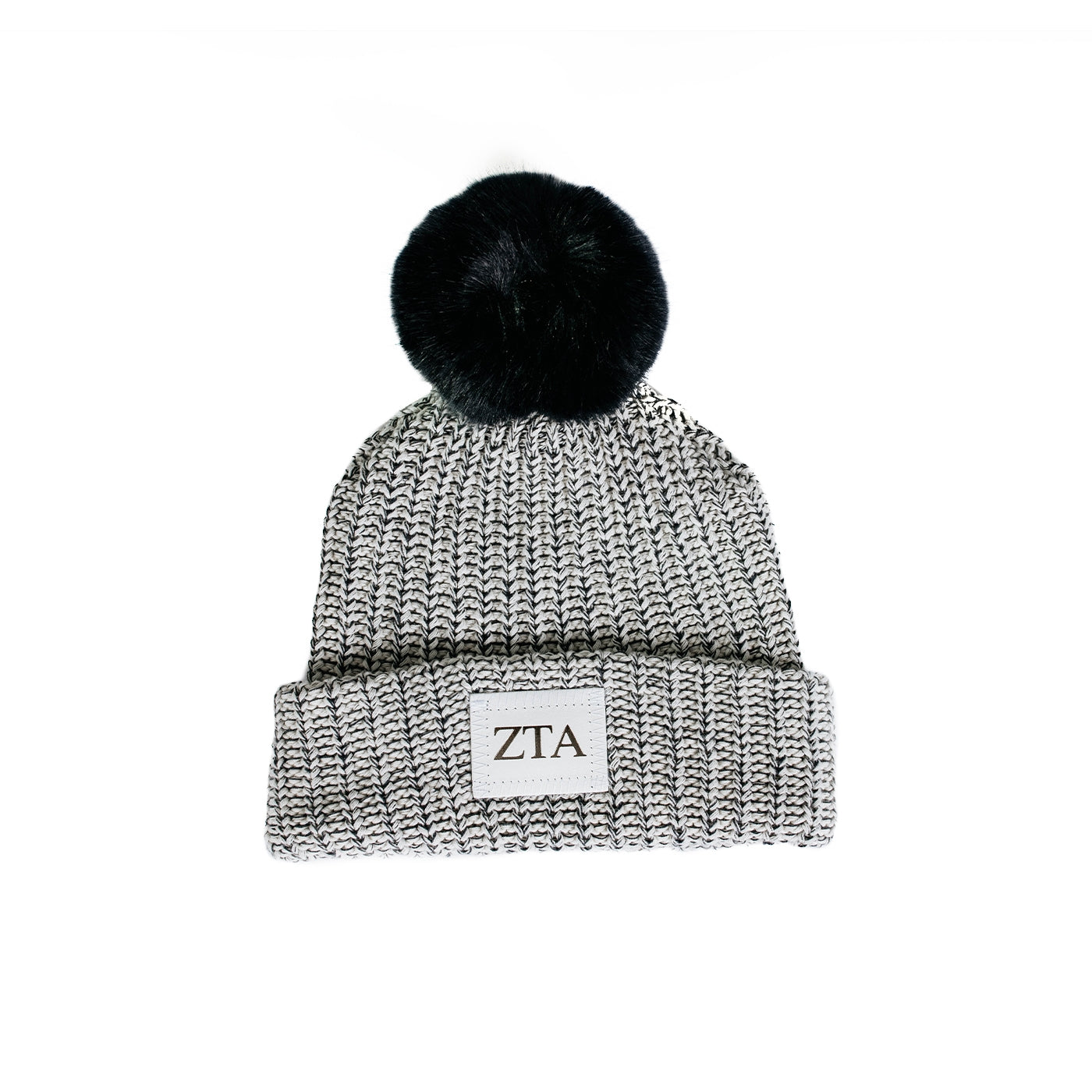 Love Your Melon NAVY AND WHITE SPECKLED BEANIE Classics Cuffed Beanie – Love Your Melon main image 2