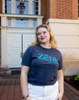 ZTA Washed Navy Logo Tee