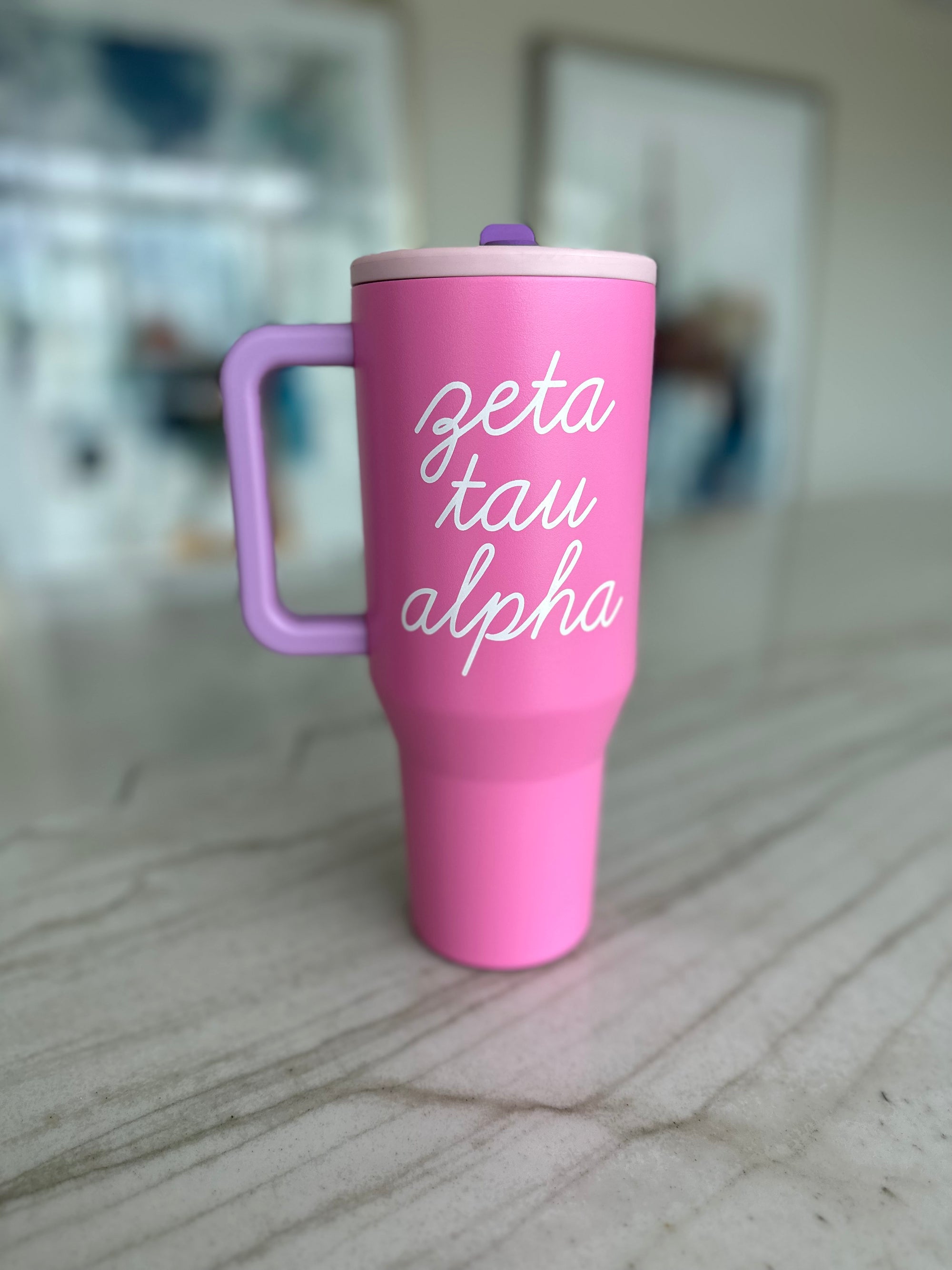 Zeta Tau Alpha Pink Sugar Hydrojug® Tumbler