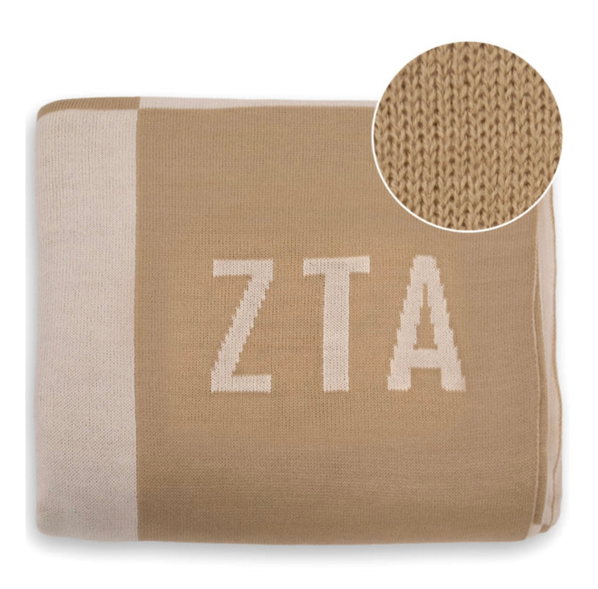 ZTA Acrylic Knit Checkered Blanket