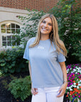 Zeta Light Washed Cropped Tee