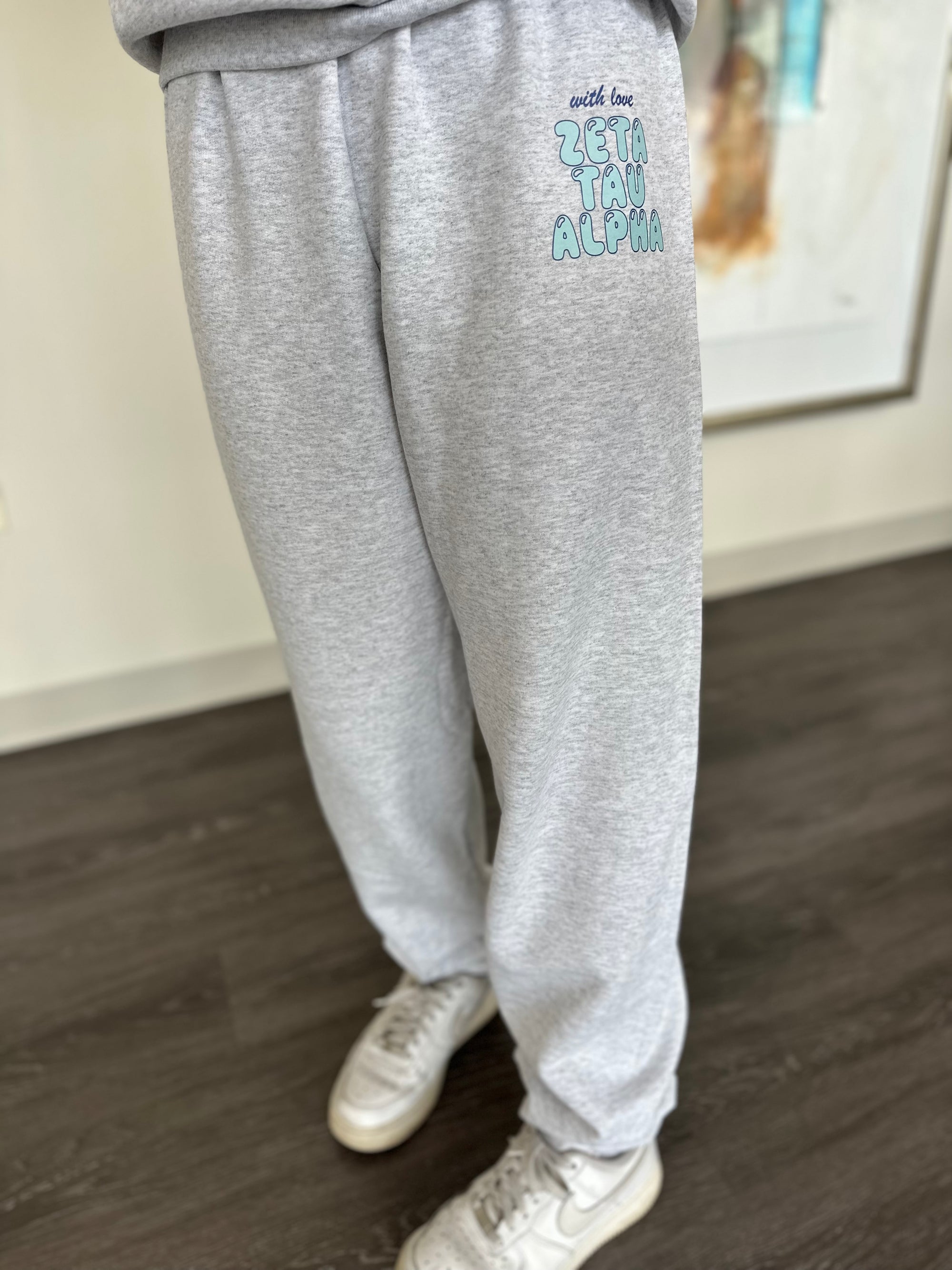 Zeta Tau Alpha Fox Grey Joggers