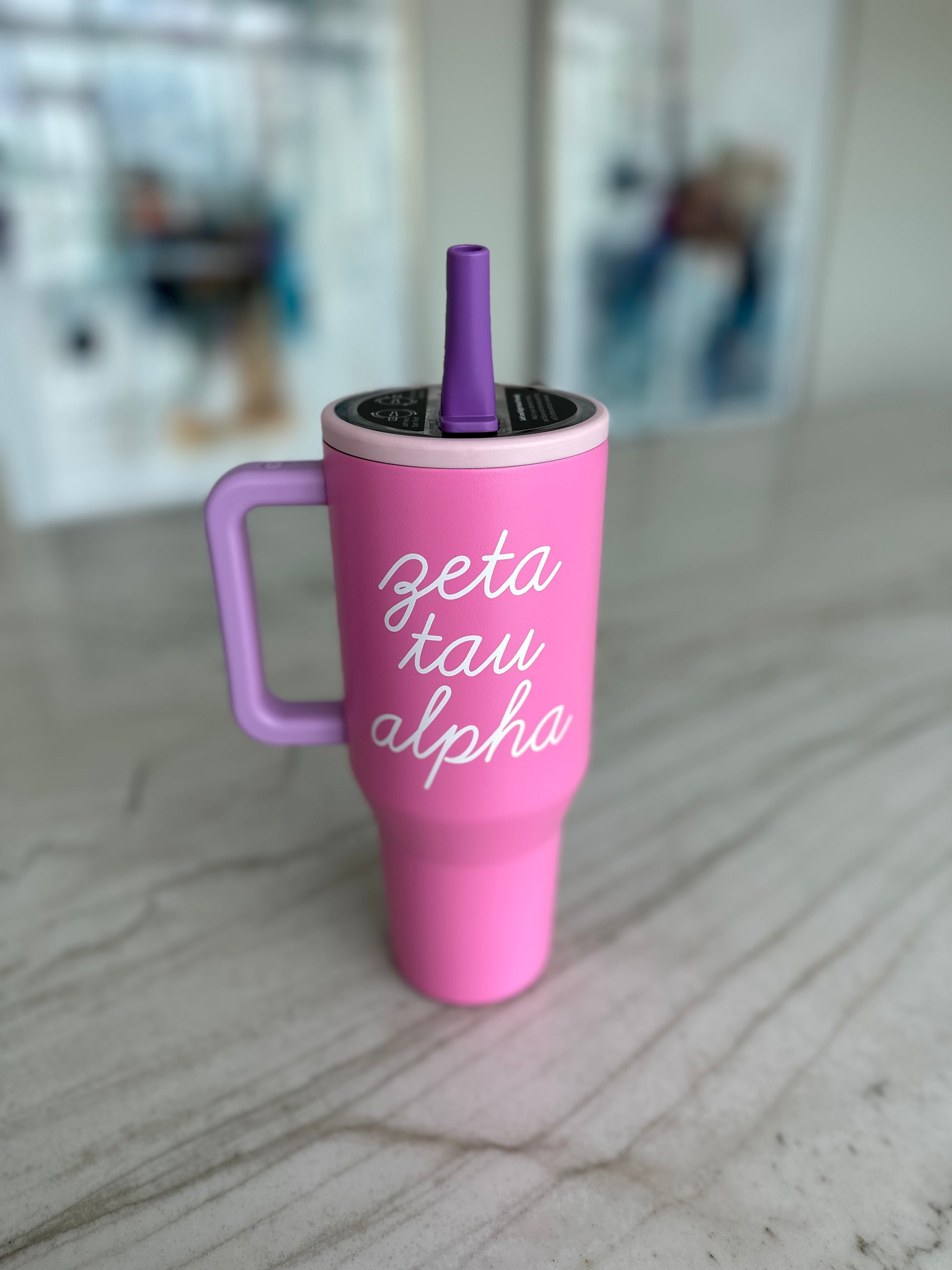 Zeta Tau Alpha Pink Sugar Hydrojug® Tumbler