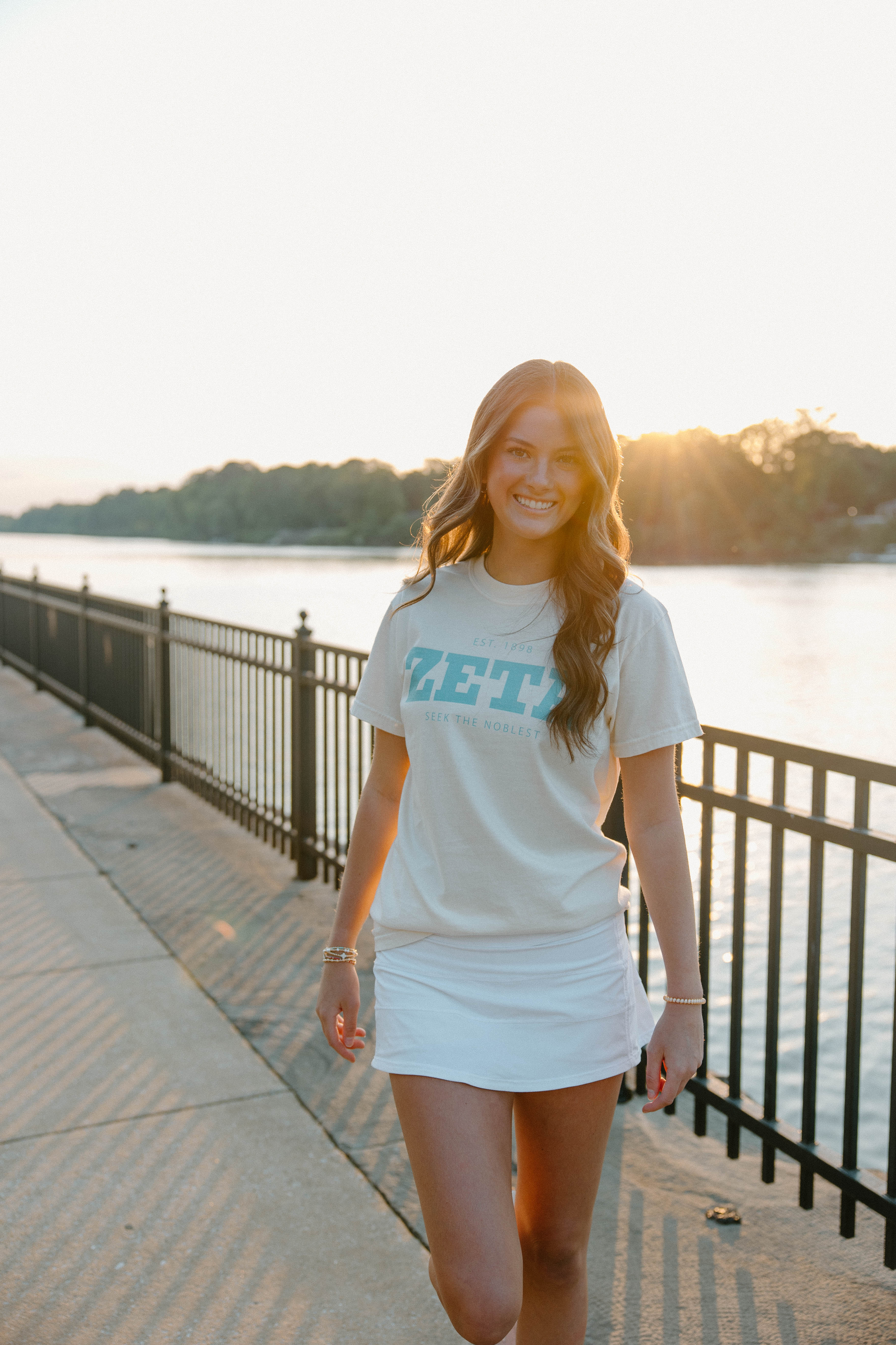Zeta Ivory Tee – Crown & Co