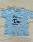 Zeta Tau Alpha Heart Onesies and Toddler Tees