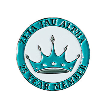 Zeta Tau Alpha 25th Anniversary Pin