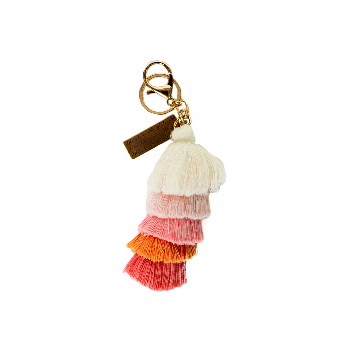 Zeta Tau Alpha Ombre&#39; Tassel Keychain