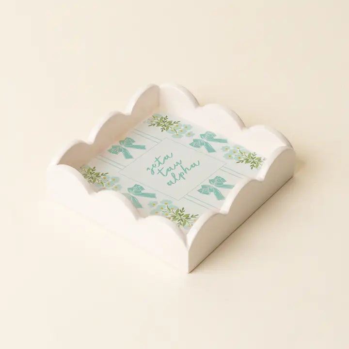 Zeta Tau Alpha Scallop Tray